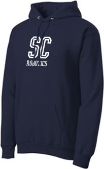 Fleece Pullover Hooded Sweatshirt, Navy